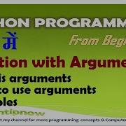 Function With Arguments In Python Programming In Hindi Urdu
