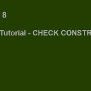 SQLite Tutorial Part 8 CHECK Constraint