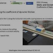 PS2 2 Coefficient Of Static And Dynamic Friction Lab WIS