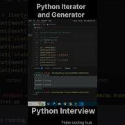 Python Iterator Generator Python Reel Coding Viralshorts Trending Shortvideo Shorts Explore