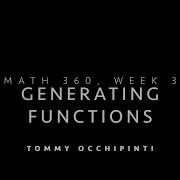 Generating Functions Part 5 Making Change