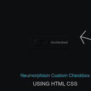 Neumorphism Custom Checkbox With HTML CSS JS Web Code Tutorials
