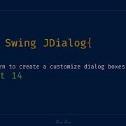 Java Swing JDialog Implementation