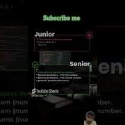 Junior Vs Senior Fronted Developer Coding Java Programming Python Developer Shorts Tranding