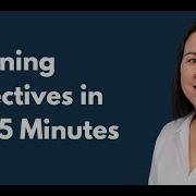 How To Write A Learning Objective In Just 5 Minutes