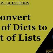 List Of Dicts Conversion In Python Interview Realtime Leetcode Question Pythonvibes