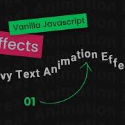 Javascript Wavy Text CSS Animation Effects