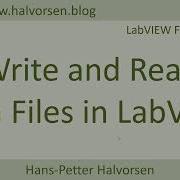 Write And Read Measurement Data Files In LabVIEW