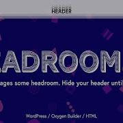 Hide Website Header On Scroll Headroom JS Tutorial Wordpress Oxygen Builder