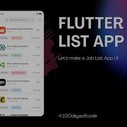 Flutter Job List UI With Animated ListView Shorts
