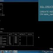 Structured Query Language Tutorial SQL Part 29 CREATE INDEX Statement Command Prompt CMD