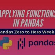 Python Pandas Tutorial Applying Functions In Pandas