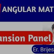Mat Expansion Panel Angular Material Expansion Panel How To Use Mat Expansion Panel Tutorial