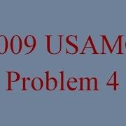 ALG 001 USAMO 2009 Problem 4