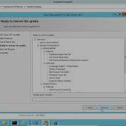 Removing Patch From Sql Server