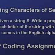 Replacing Characters Of Sentence CCBP Python Coding Assignment 17 Solution Replace Each Letter