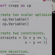 ASE7030 Lecture 21 An Extremely Short Cvxpy Tutorial
