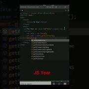 JS Year Js Get Full Year Method Shorts Javascript Year Method
