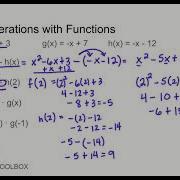 6 2 Operations With Functions