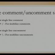 Eclipse Comment Uncomment Shortcut