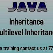 Multilevel Inheritance In Java In Hindi