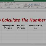 How To Calculate The Number Of Days Between Two Dates In Excel
