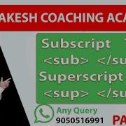 Part 10 Subscript And Superscript