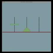 Solving And Animating Tower Of Hanoi Python Turtle Project