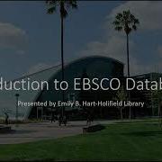 Introduction To EBSCO Databases