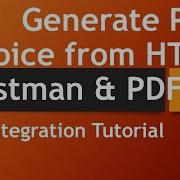 Generate PDF Invoice From HTML Template Using Postman And PDF Co