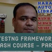 TestNG Framework Crash Course Part II Final Part