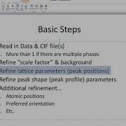 Your First Refinement In MAUD XRD Refinement Software