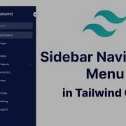 Меню навигации боковой панели с использованием Tailwind CSS Руководство для начинающих по Tailw