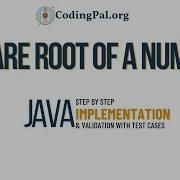 Square Root Of A Number JAVA Implementation Binary Search Problems 7 100 Days DSA Codingpal