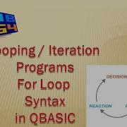 Looping Iteration Programs Syntax Of For Loop Syntax In QBASIC