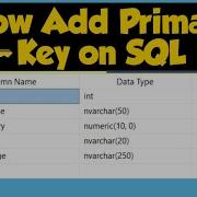 Learn How To Add Primary Key Auto Increment On SQL With Mr Verkysse