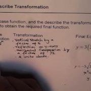 Describe Transformation Of Function