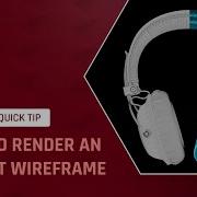 RedshiftQuickTip 17 How To Render An Object Wireframe