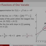 Review Of Linearization Of Functions