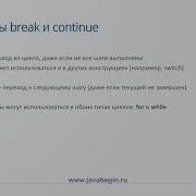 7 Циклы в Java