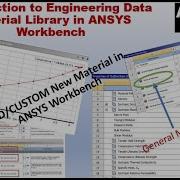 Introduction To Engineering Data Add Custom New Material ANSYS Workbench