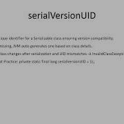 Serialization In Java Interview QA
