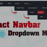 React Navbar Dropdown Menu Responsive Tutorial Beginner React JS Project