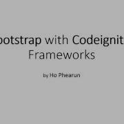 Bootstrap With Codeigniter Complete Tutorial Part 1