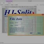 HJSplit HowTo Join Files
