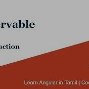 21 Observable AngularInTamil CodeNanban