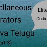 Miscellaneous Operators In Java Java Course In Telugu Part 13 3