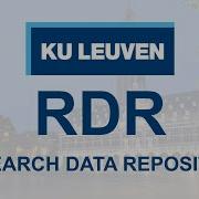 KU Leuven RDR Research Data Repository Introduction