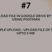 7 OAuth 2 0 Загрузка файла в Google Диск через API с помощью Postman Просто Загрузка фай