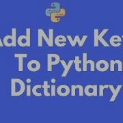 How To Add NEW Keys To A Python Dictionary Shorts